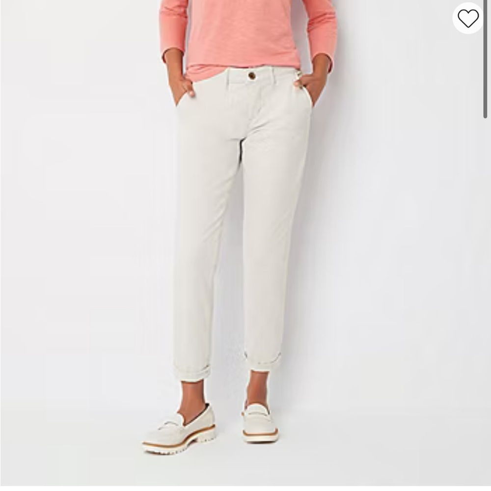 St. John's Bay Women's Relaxed Fit Girl Friend Chino Pant